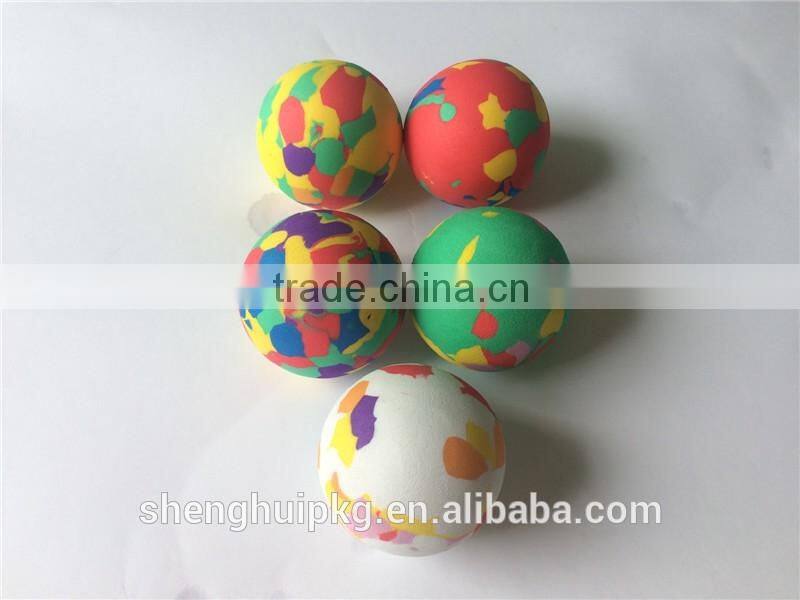 Mixed color eva foam toy ball gun eva foam ball eva foam bouncy ball