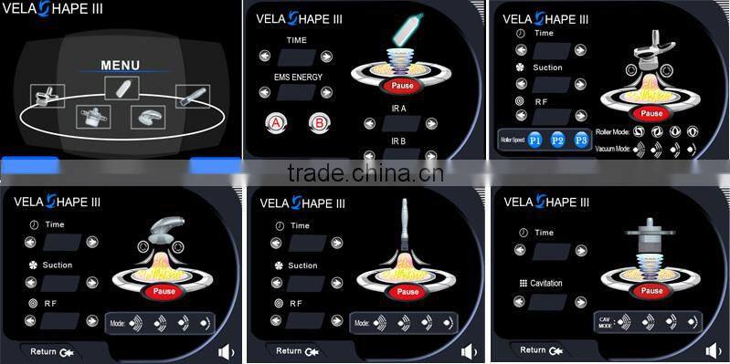 Vacuum roller machine Fast cellulite removal/5 in 1 EMS infrared slimming machine