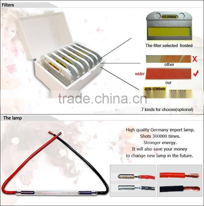 Strong power CE TUV approved 3000w SHR hair removal elight skin rejuvelation ipl italian