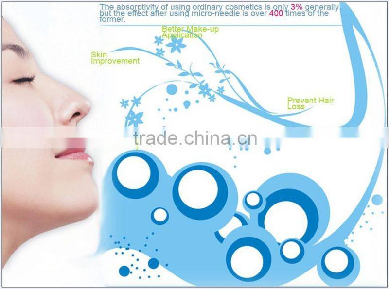 2015 Wholesale 192 needles ZGTS Titanium micro needle golden derma roller system