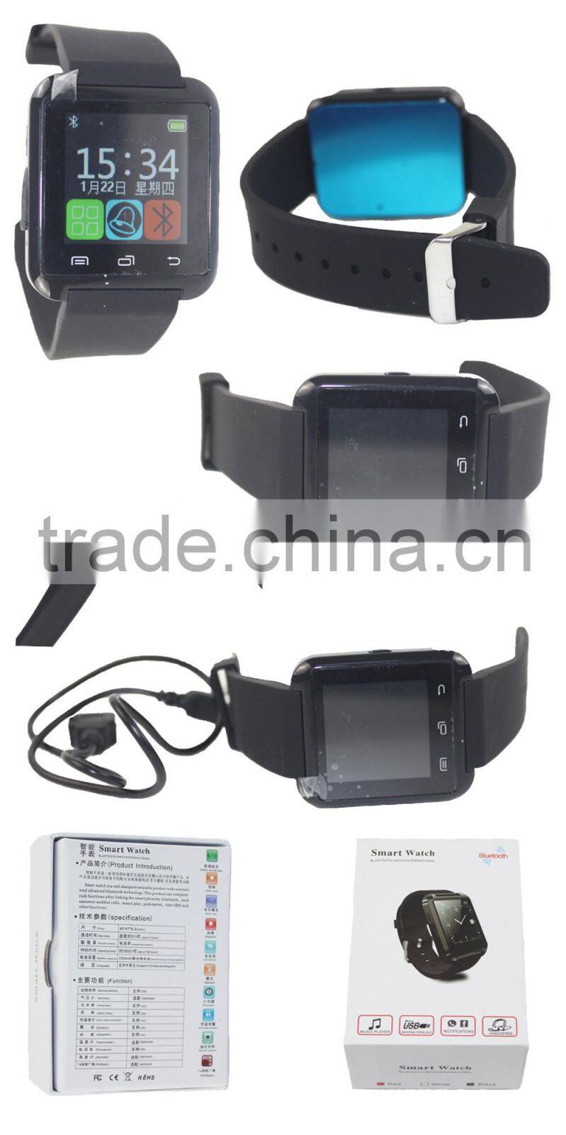 Vondo Hot Selling Bluetooth 4.0 Smart Watch For IOS/Android Cheap U8 Smart Watch