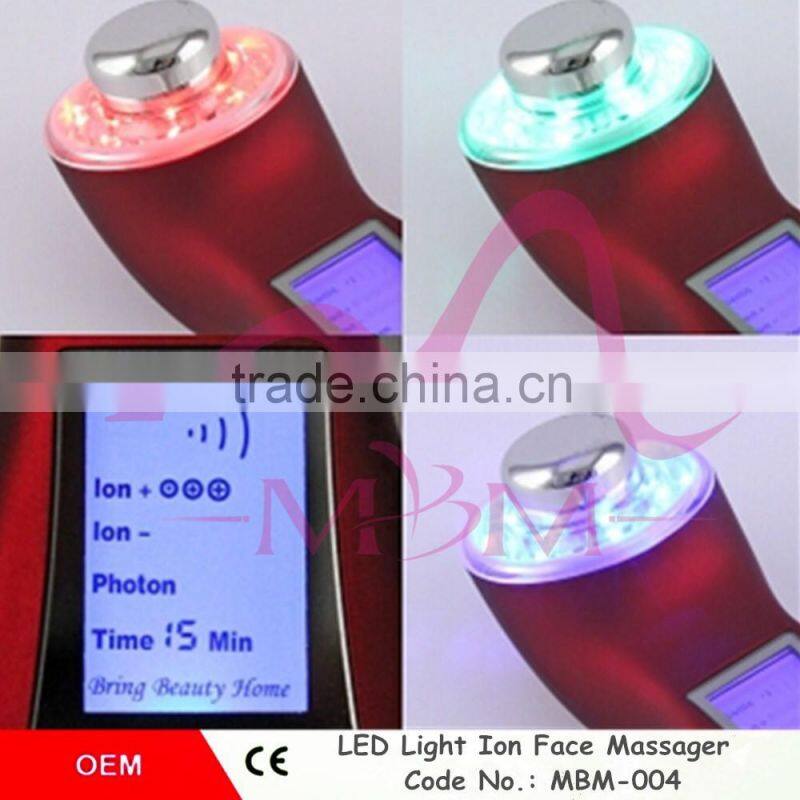 Home use safe LED Light skin care machine led light therapy Physical ultrasonic Therapy machine for face beauty