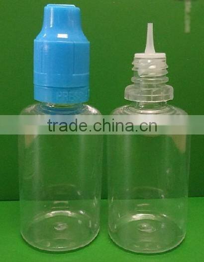 PE plastic bottle for e liquid juice, e-cig liquid, electronic cigarette liquid with needle tubing cap / Syringe cap