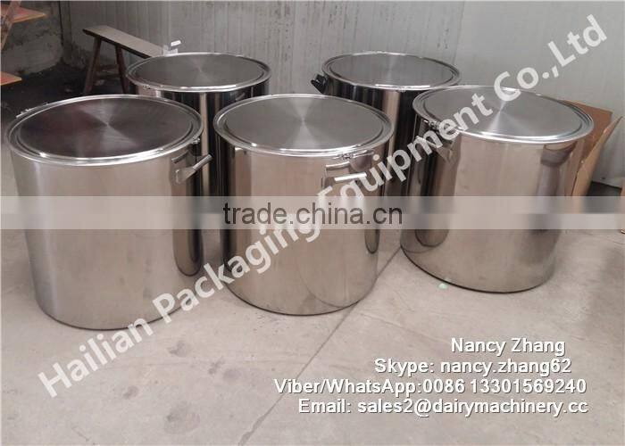 Large Cylindrical Stainless Steel Ice Cream Bucket with Cheap Price