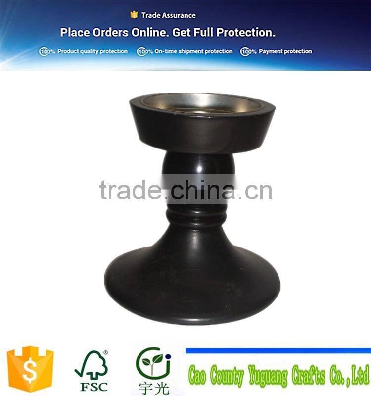 handicraft supplier custom new candle wood holder