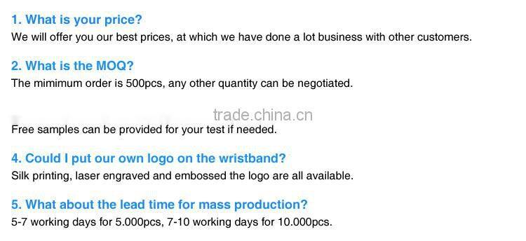 Customized Party Supplies Silicone Remote Control for LED Bracelet