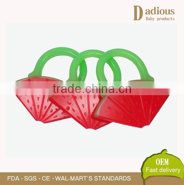 New Design Fruit Shape Silicone Baby Teether With Christmas Gift for Baby
