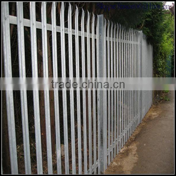 European D and W Head Steel Palisade Fencing