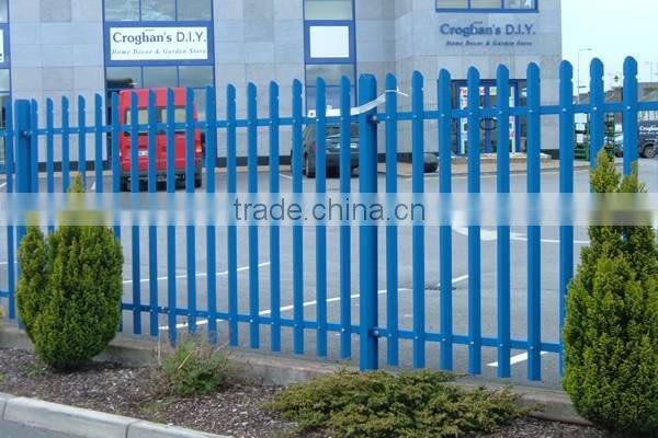 Easily assembled waterproof palisade fence for protect in stock