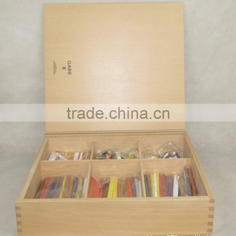 Professional teaching AIDS froebel Gabe8 color sticks educational toy preschool learning shape combination and counting bars