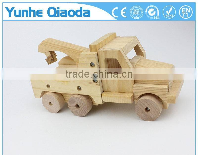 Puzzles crane 3D Woodcraft Kit Assemble Paint DIY Toys for Kids Adults the Best Birthday Gift