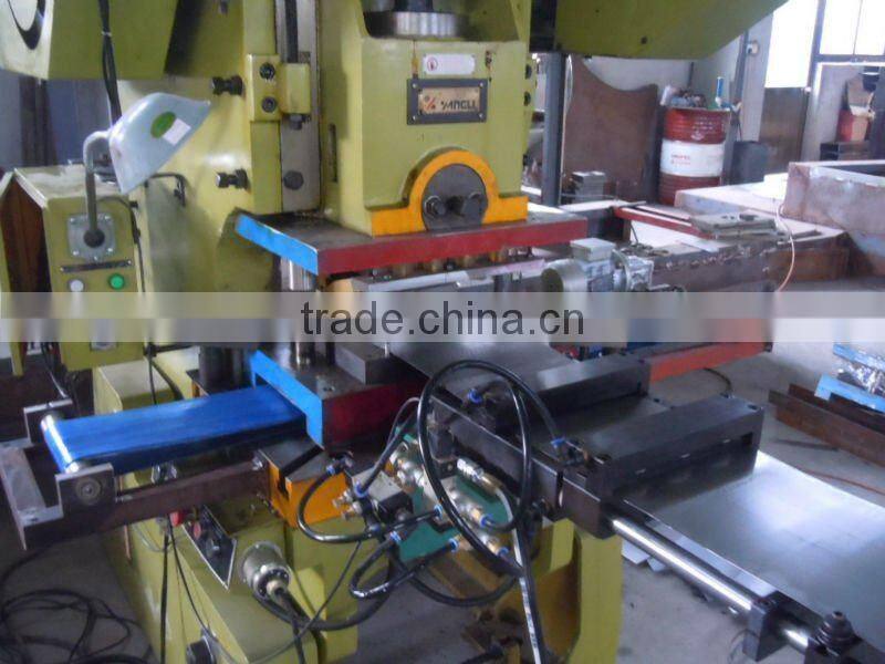 Production line for automatic blanking, forming, drawing