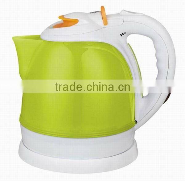 1.5L Hot Sale Plastic Electric Water Kettle ,Colorful,CE cert ,low price