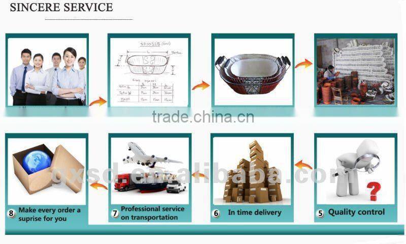 Good quality home and hotel custom hand woven rattan baskets