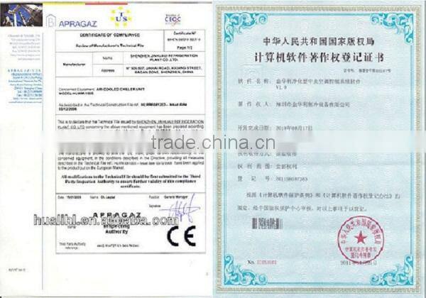 industrial scroll water chillers packaged water cooled chillers