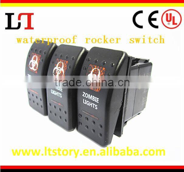 Car LED light waterproof rocker switch