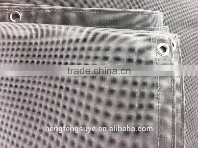 Flame Retardant PVC Dip Mesh Sheet 160GSM 420D/16X15