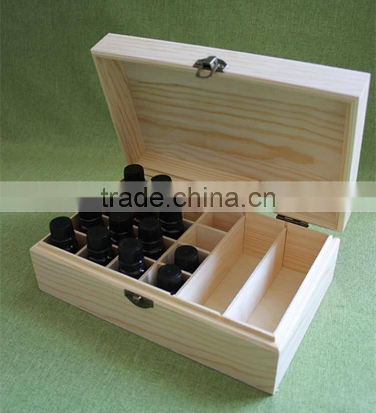 cuboid shape wooden essential oil packaging box for sale