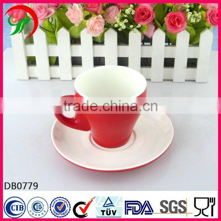 white plain coffee mugs,porcelain coffee cup and saucer