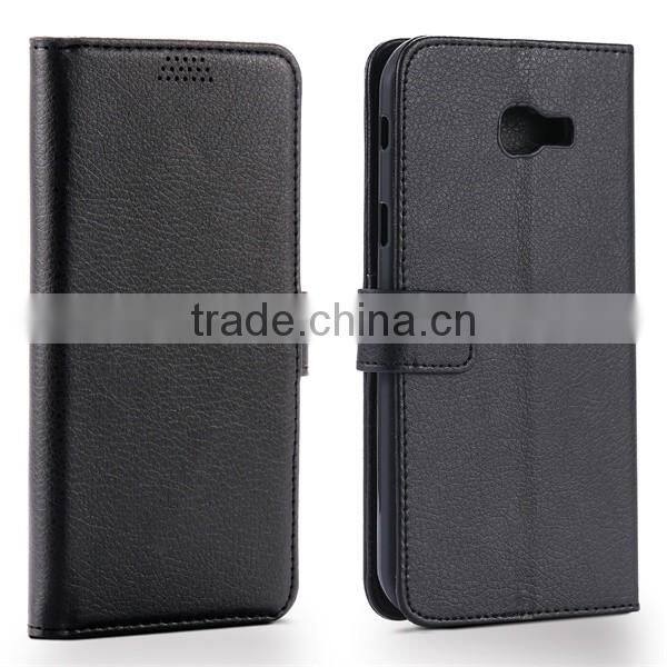 Factory Suppliers Litchi Pattern Flip Leather Phone Case For Samsung A7 2017