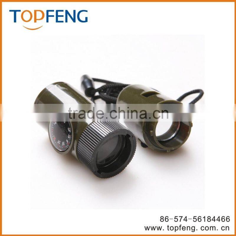 7-in-1 Function Pocket Size Survival Kit/temperature gauge/compass