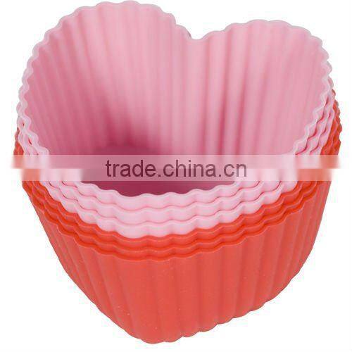 LFGB&FDA Silicone Cup Cake Muffin Cases(Set of 6 pcs)