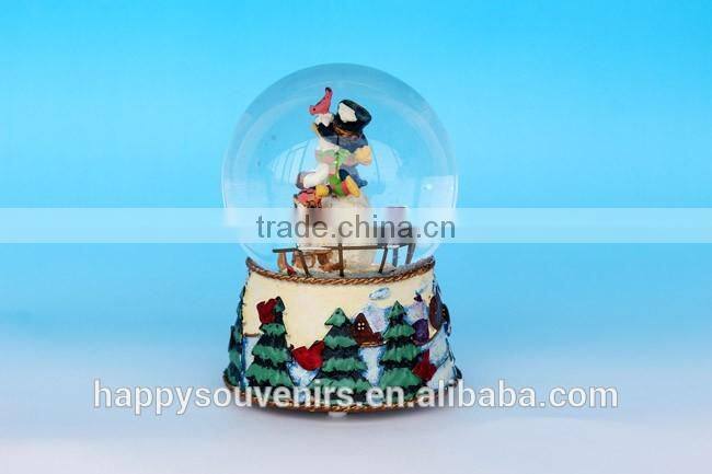 Music Function Chrismas Snow Man Snow Globe