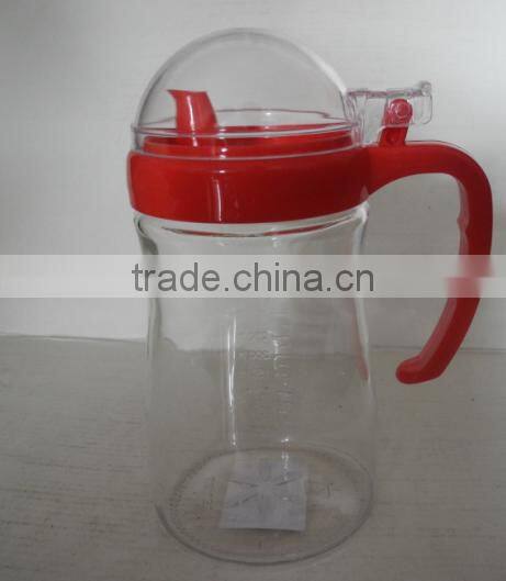 glass oil vinegar soy sauces oil dispenser with handle spout