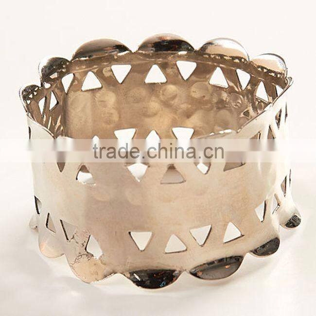 beautiful stylish metal napkin ring for wedding
