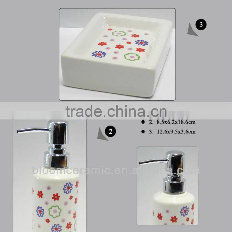 Decal design wholesale bathroom accessories sets