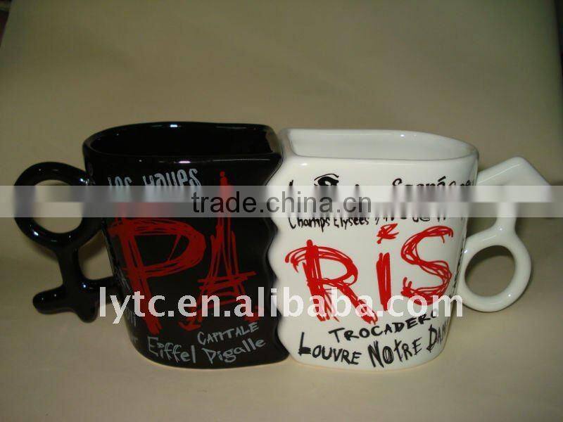 special design ceramic couple cup