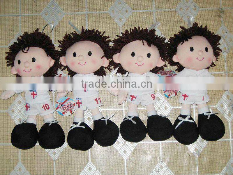 stuff doll in football clothes