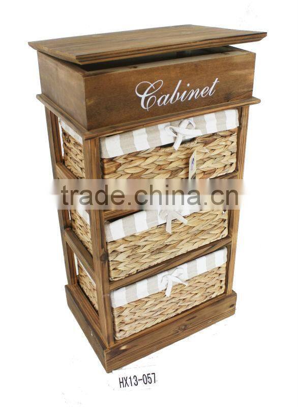 2013 newly arrival vintage furniture closets of woven drawer