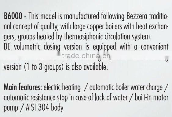 B6000 2GR Italy commercial semi-automatic commercial coffee machine