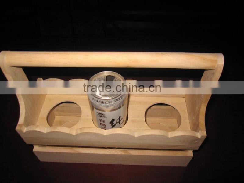 2016 year china suppliers handmade solid wooden beer wine glass cup servicing holder tray for made in China suppliers