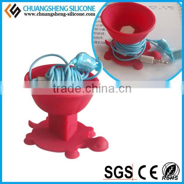 silicone cable winder, earphone cable winder, headphone cable winder