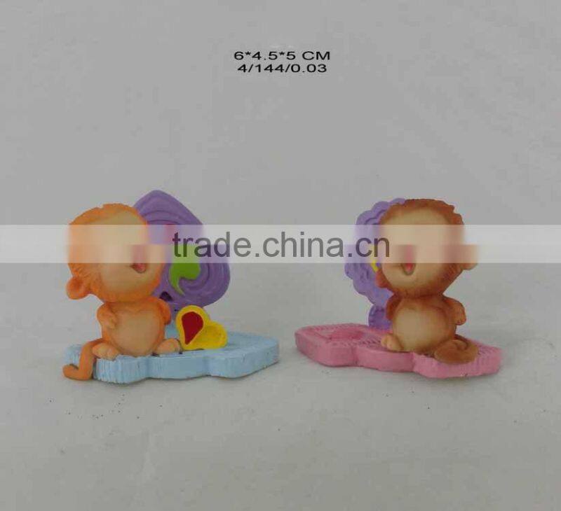 2016 new year decoration mresin onkey for sale