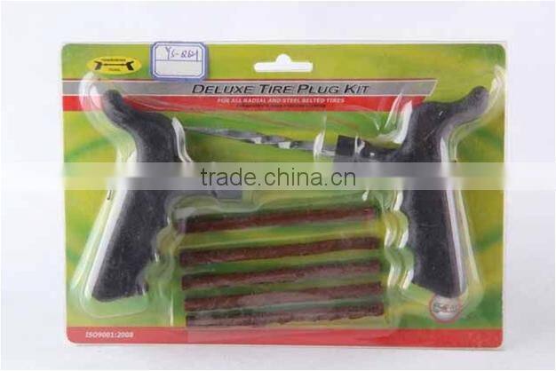 7pcsEmergency tubeless tire repair kit/Car tyre repair tool kit/Tire repair tool kits with 3pcs glue