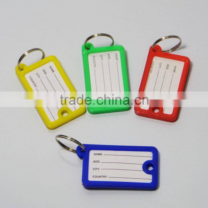Hot-Sell cheap office large blank plastic label key tags