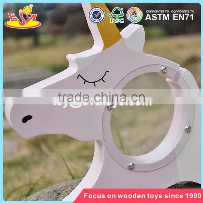 wholesale lovely wooden unicorn piggy bank new design wooden unicorn piggy bank for kids W02A257