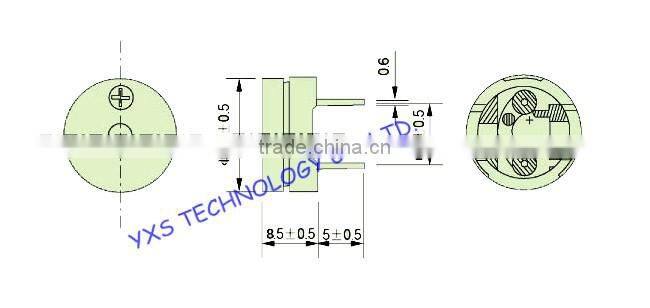 12085 type 16ohm 1.5V 3V 5V 9V 12V passive buzzer AC buzzer