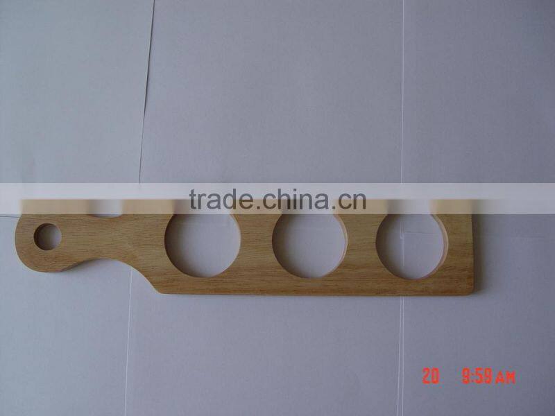 wooden beer paddle, paddle, beer flight