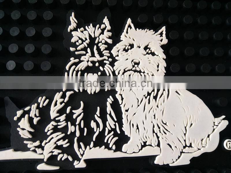 2017 Hot Sell Factory price custom pvc branded bar mat using