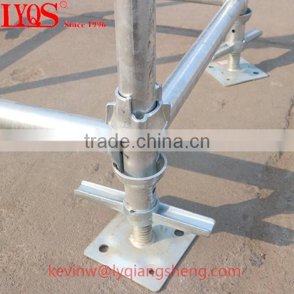 Cuplock system scaffolding and cuplock scaffolding parts