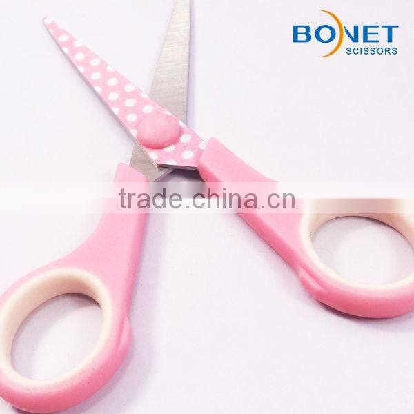 S38001HP1 5-1/4" New style Stainless Steel Heat transfer blade Household rubber stopper scissors