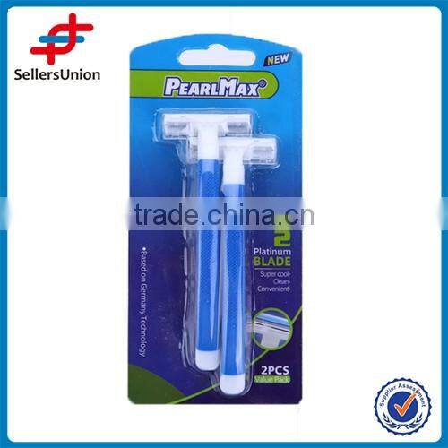 2PS TWIN BALDE SWEDEN RAZORS WITH RUBBER HANDLE