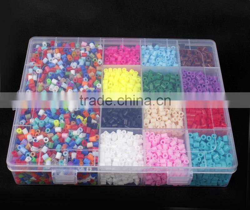 2016 Hot Selling 5mm DIY Eco-friendly Cartoon Perler Beads Educational Hama Perler Beads Wholesale