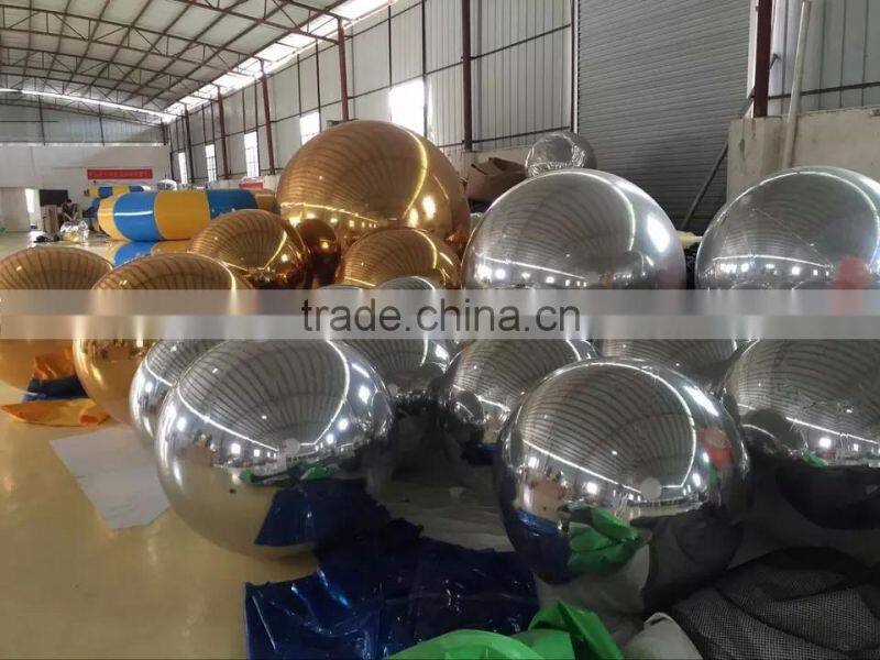 Hanging inflatable mirror ball led mirror ball disco for events decoration