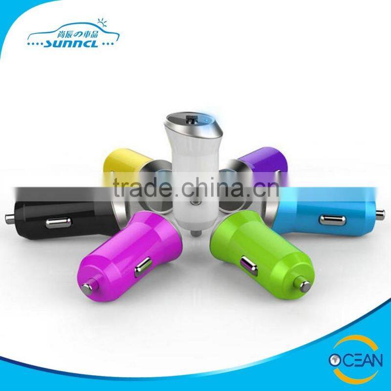 CE FCC RoHS 2.4A 3.1A 4.8A High Quality 2 USB Car Charger with LED Working Light