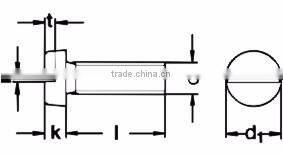 DIN85 Gr2/Gr5 M4x10mm Titanium Cheese Head Slotted Screw